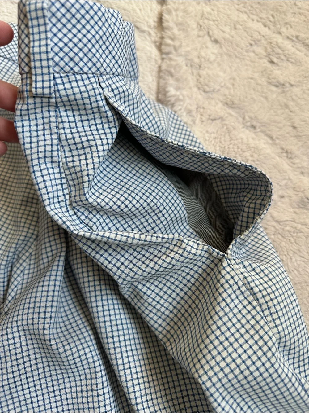 Walter Hagen | Blue and White Checkered Shorts | Size 34